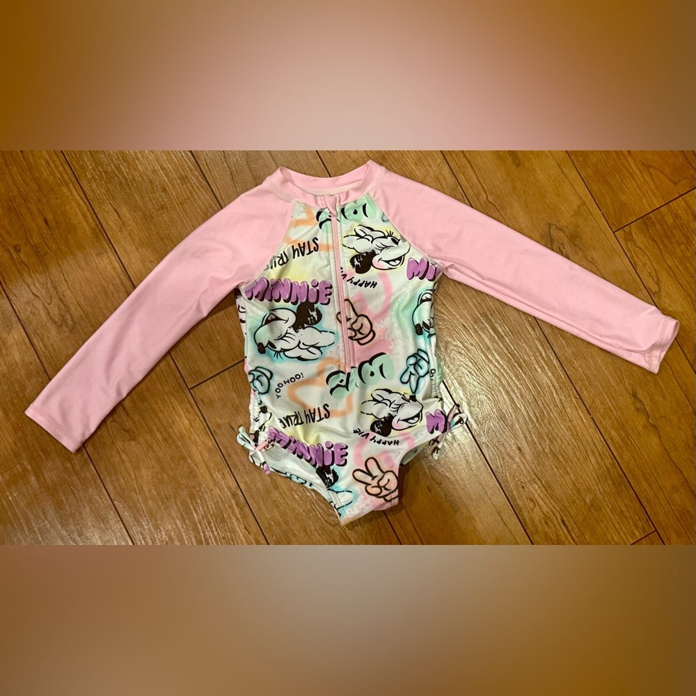 Disney store animators collection toddler girl size 2 swimsuit 1-piece - Picture 1 of 7